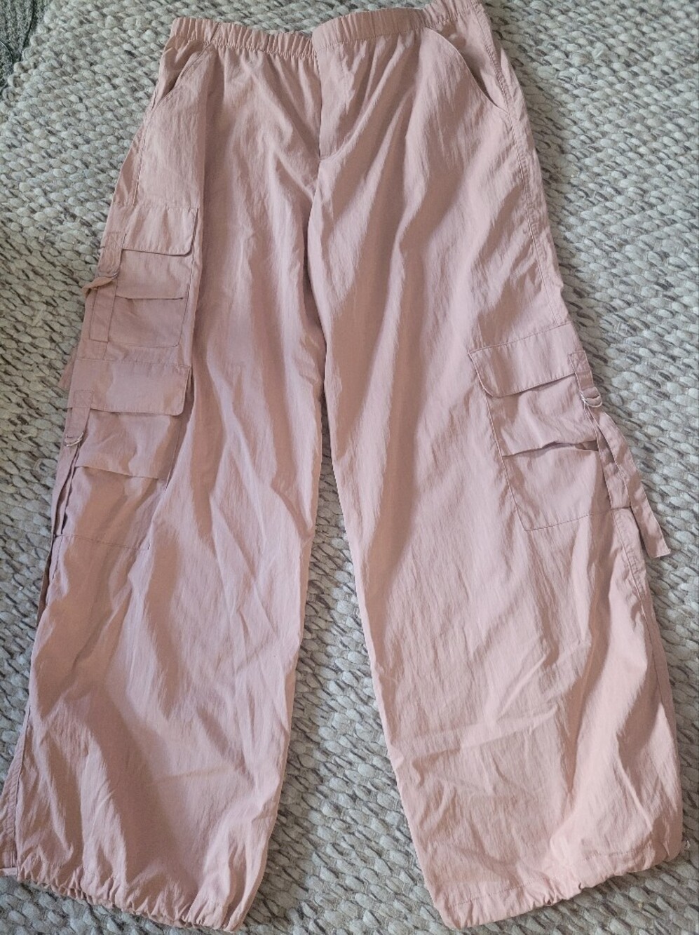 Zara Womens Light Pink Cargo Joggers